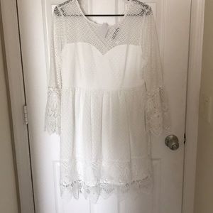 White lace dress